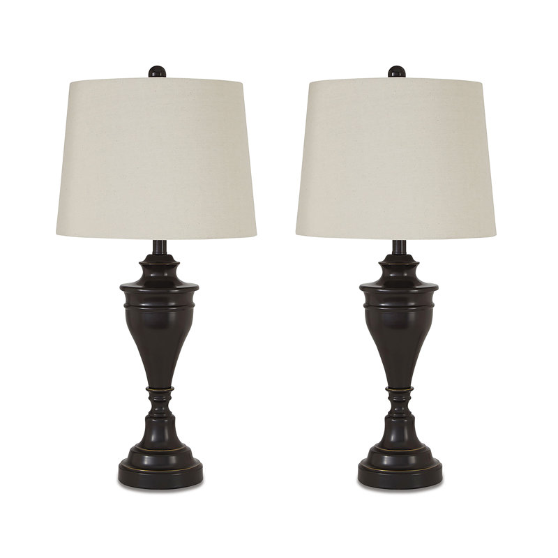 Ensemble de lampes de table en bronze 29 po Nyack