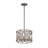 Minka Lavery Hexly - 3 Light Semi Flush And Pendant In Bronze & Sultry Silver Finish