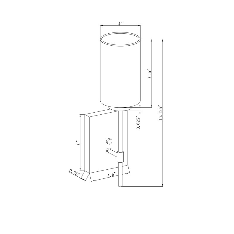 Encinas Wallchiere, Brushed Nickel