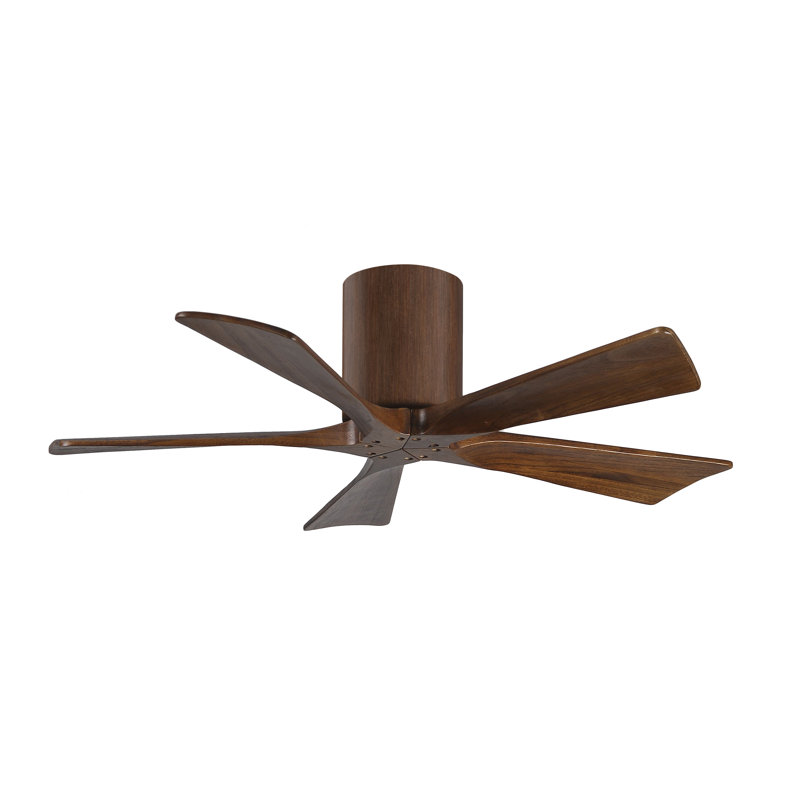 Ventilateur à pales encastré 5 pales Irene, 42", Noyer, Ton noyer