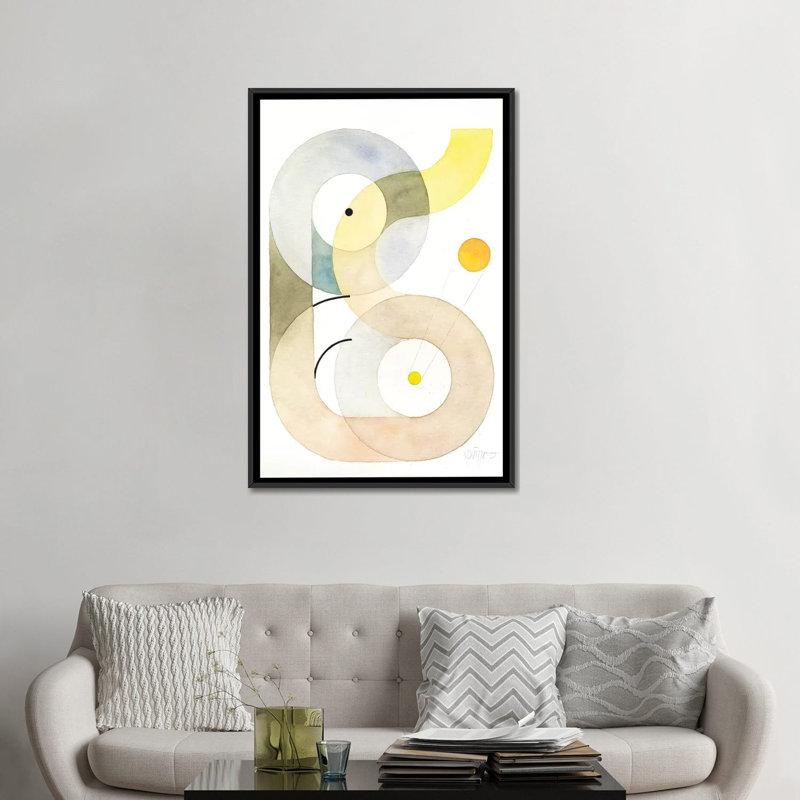 « openspaces xxxiv », impression sur toile, H 26 po x l 18 po x P 1,5 po, Toile encadrée noire, Pas de tapis