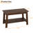 Modern Farmhouse Coffee Table with Storage Shelf, 2-Tier Living Room Table Rectangular Center Table, Home Office Industrial Cocktail Tables-1636594478