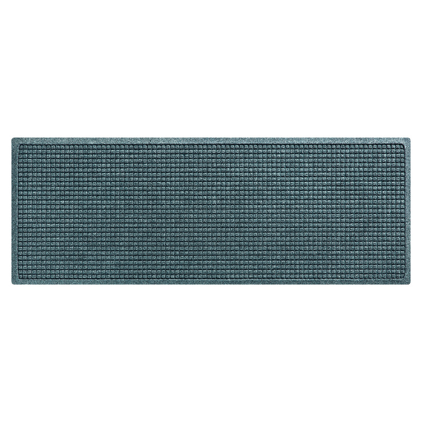 WaterHog Squares Non-Slip Doormat, Rectangle 1'10" x 5', Bluestone