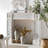 White Solid Wood Freestanding Fireplace