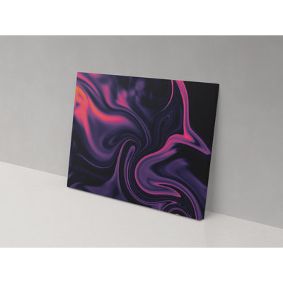 Swirls Of Pink - Wrapped Canvas Painting