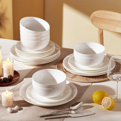 Bone China Dinnerware Set 12 Piece - Service for 4