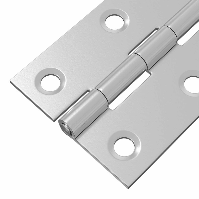 vidaXL Hinge Silver Steel Silent Bearing Door Frame Smooth Operation