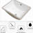 Beautiful Look Ceramic Rectangular Sink - 21X14, Undermount With Overflow Classy 21"X14", Included