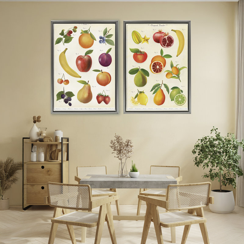 Ensemble de 2 cadres flottants Kitchen Kitchen, design par Diane Neukirch, 31 x 21, Lustre Grey Floater Framed