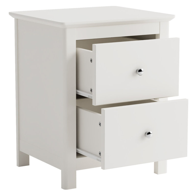 45cm W Manufactured Wood Bedside Table