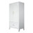 60" Tall Metal Wardrobe Cabinet With 1 Drawer And Hanging Rod, 2 Doors Wardrobe Closet With Shelf For Bedroom, Office, Laundry Room,Entryway ,Foyer,Guesthouse (White)-470602155