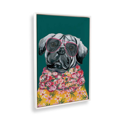 «Smug Pug» par Yvette St. Amant, reproduction d'art