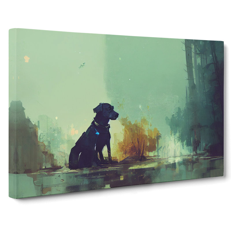 Dog Vol.4 Abstract - Wrapped Canvas, 40cm H x 60cm W x 3cm D