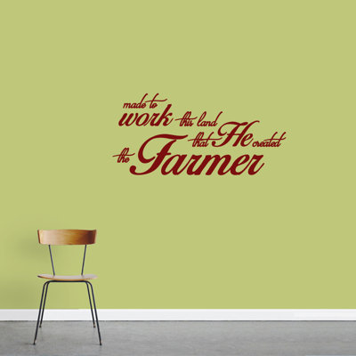 Décalcomanie murale « the agriculteur quote »