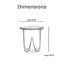 Table d'appoint ronde Porter