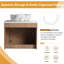 Meuble-lavabo simple mural 24 po avec lavabo en céramique Greythor -288999554-288999552