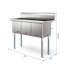 Évier de cuisine à triple cuve encastrable L 60 po x l 24 po