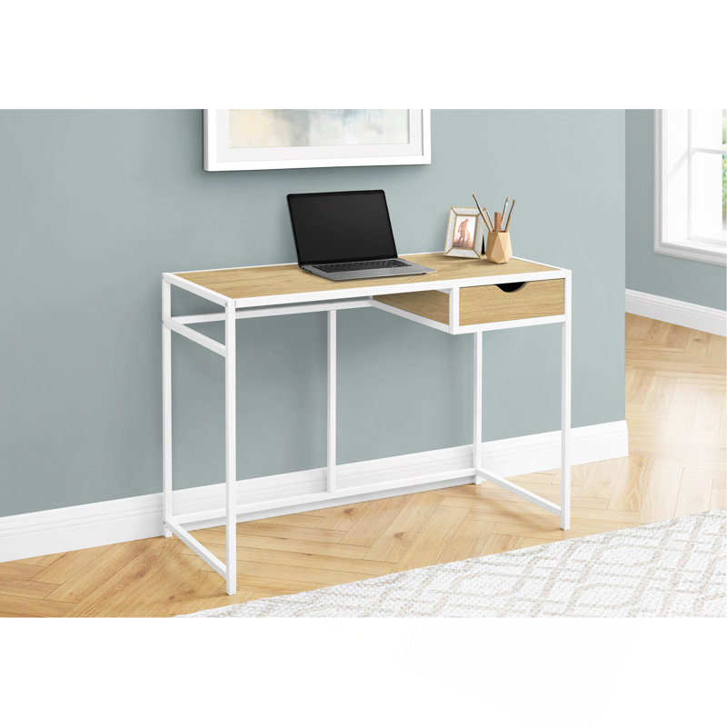 Bureau d'ordinateur, bureau personnel, ordinateur portable, tiroir de rangement, L 42 po, travail, stratifié, contemporain, moderne