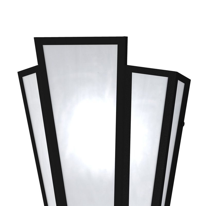 Brum 2 - Light Flush Mounted Sconce, Oil Rubbed Bronze, Amber, Glass