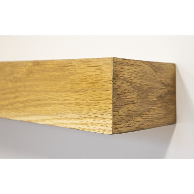 Tablette flottante 2 pièces Jaid, Naturel, H 5 po x l 61 po x P 7 po