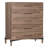 Five Drawer Chest, No Assembly Required, Walnut Finish