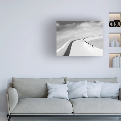 Wrapped Canvas Wall Art - Cesar March 'Highway To Heaven' Wall Art for Living Room, Bedroom, or Office Décor  - 35x47