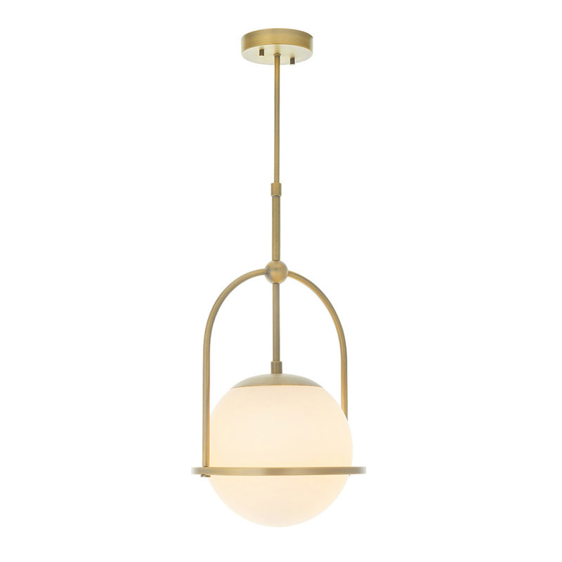 Cadel 1 - Light Matt Antique Brass Single Pendant