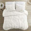 Édredon 3 pièces blanc - broderie élastique très grand / très grand-119384238