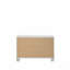 Table de chevet finition perle blanche