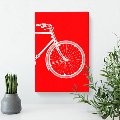 Bicycle Abstract No.2 - Wrapped Canvas Print