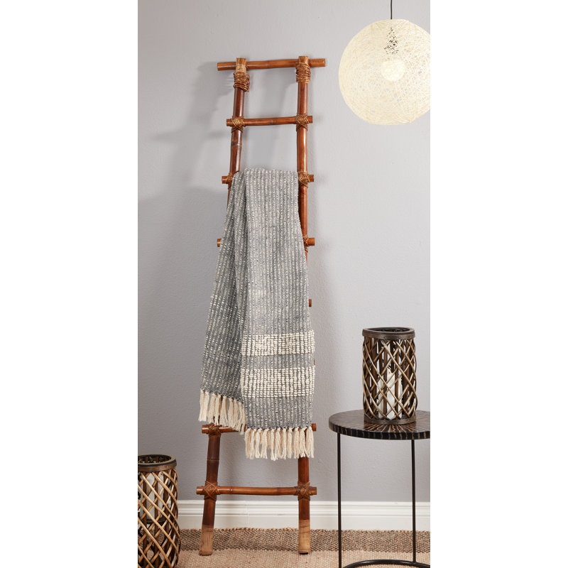 Iddo Anden Sevan 100% Cotton Throw, Navy Blue