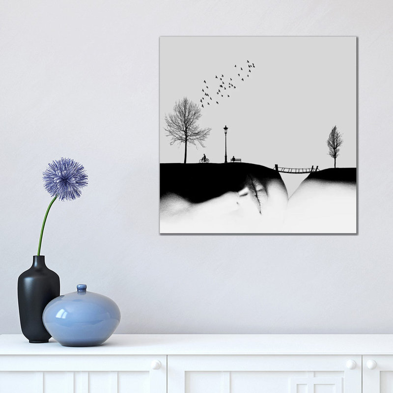 Untitled - Wrapped Canvas Painting, 45.72 cm H x 45.72 cm W x 1.91 cm D