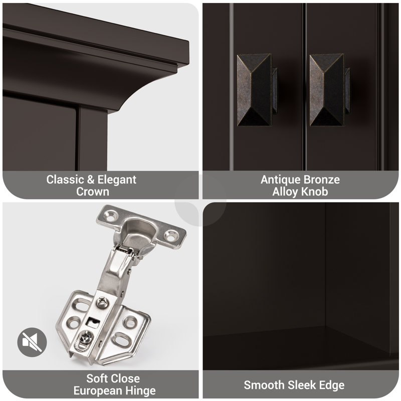 Winland Bathroom Cabinet, Espresso