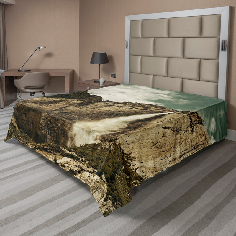Drap-housse Ambesonne America, Drap plat de taille double