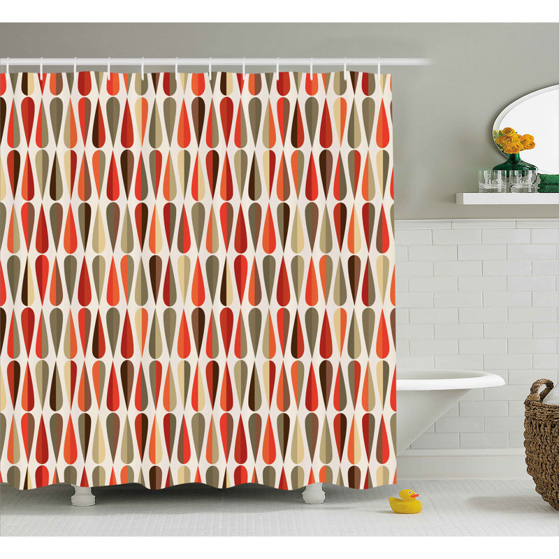 Alexander Shower Curtain with Hooks Included, 70" H x 69" W