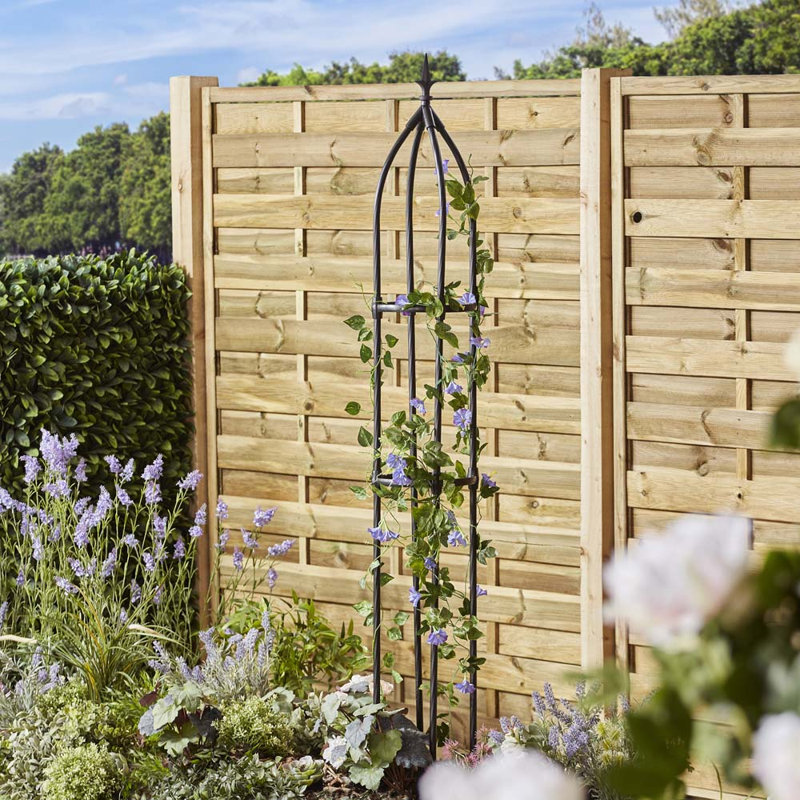 Banstead Metal Plant Support Obelisk (x2), 175cm H x 26cm W x 26cm D