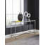 132.08cm Glass Top Console Table