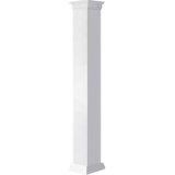 Craftsman Classic Square Non-Tapered, Smooth PVC Column Kit, Prairie Capital & Prairie Base