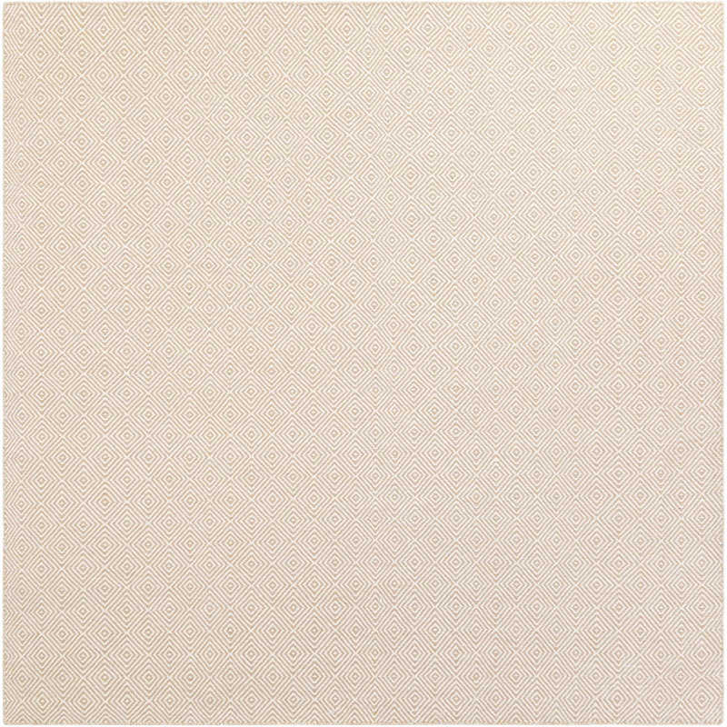 Contemporary Ohara Area Rug Beige Color, Square 7'10"