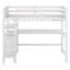 Lit mezzanine simple avec tiroirs et bureau, lit mezzanine en bois avec tablettes-1940290056