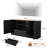 63 In Farmhouse TV Stand For Tvs Up To 70 Inch, Modern Entertainment Center With Storage Drawer And Open Shelves, Shaker Door TV Console Media Cabinet For Living Room, Bedroom-741612816