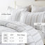 Ensemble de courtepointe 100% coton 98 po x 90 po DDUOXIN - 1 courtepointe avec 2 taies décoratives-117788444