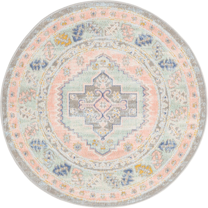 Pointe Oriental Indoor Rug, Round 3'3"