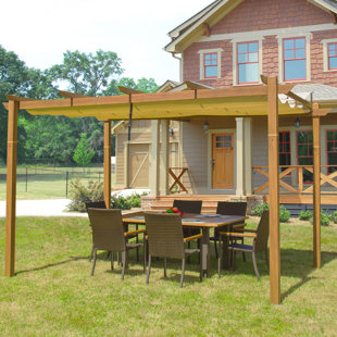 Pergola rétractable en aluminium avec auvent Palawan