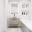 Meuble-lavabo contemporain de 30 po avec lavabo en céramique. Conception murale en chêne blanc. Porte à fermeture en douceur pour un fonctionnement silencieux. Rangement suffisant. Meuble-lavabo en contreplaqué. Bassin d'art de 19,28 po de largeur. Regardez. Ample