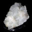 Assiette translucide d'apophyllite douce et de stilbite