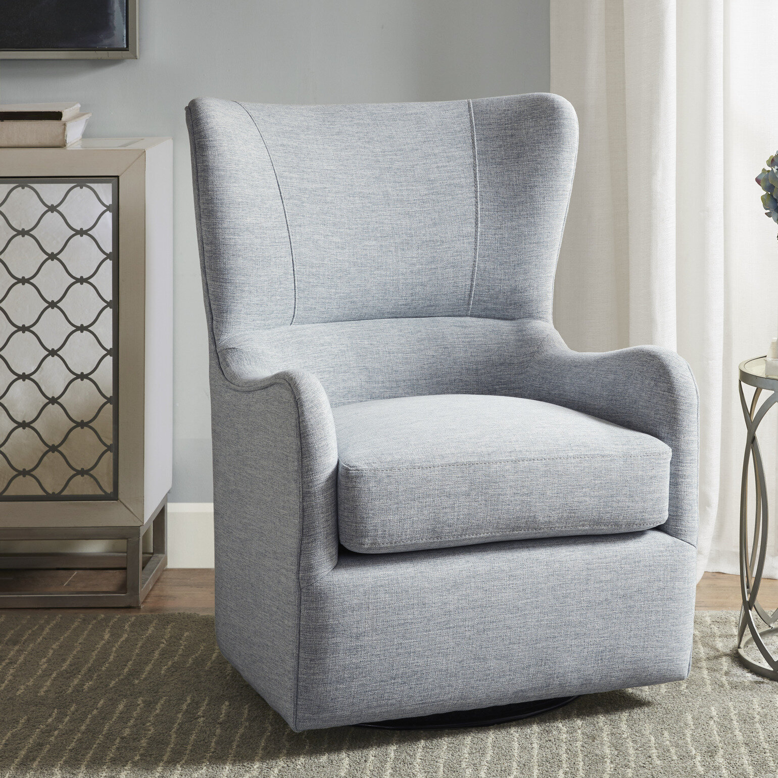 Gracie Oaks Ettina Swivel Glider & Reviews | Wayfair