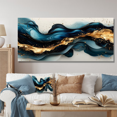Fusion de pierre émeraude sur Blue River I - réalisme abstrait