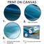 «Yellow Blue Wave», reproduction d'art sur toile encadrée jaune-288425661-288425651-288425649