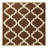 Machine Washable Trellis Brown Area Rug-426863272